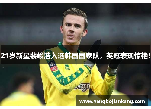 21岁新星裴峻浩入选韩国国家队，英冠表现惊艳！